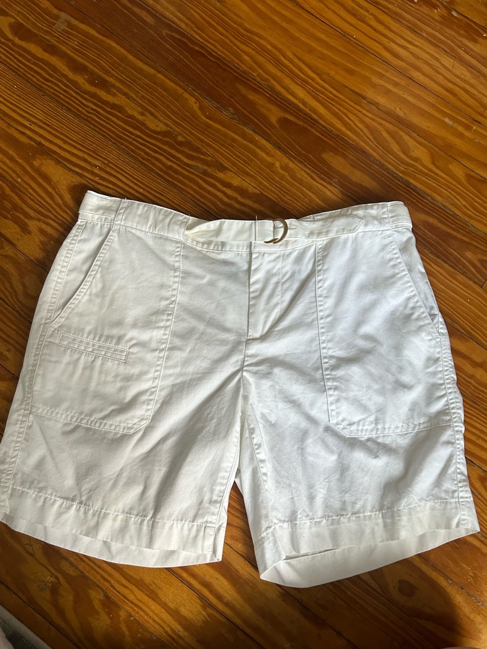 NEW Ralph Lauren White Shorts with D-Ring